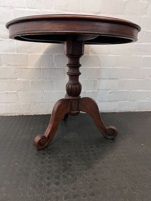 Elegant Round Mahogany Side Table