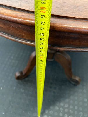 Elegant Round Mahogany Side Table