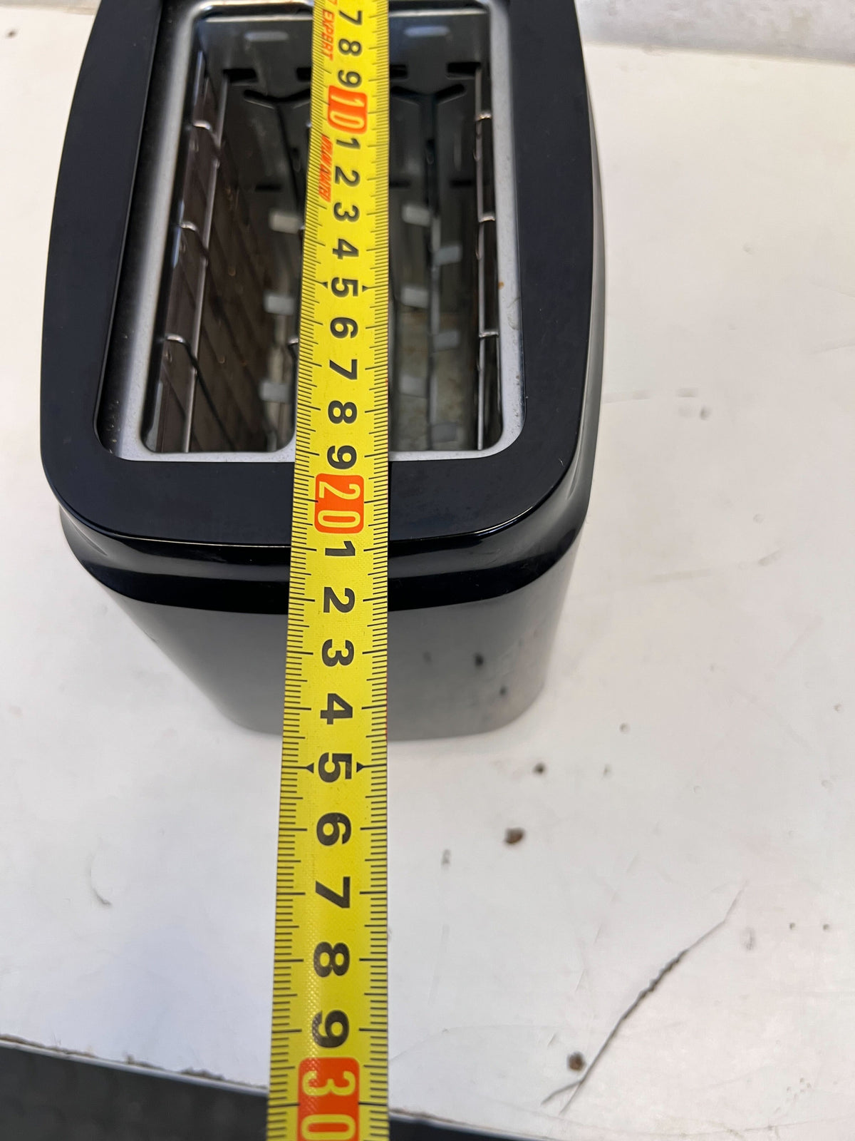 Compact Black Salton Toaster with Minor Scratches