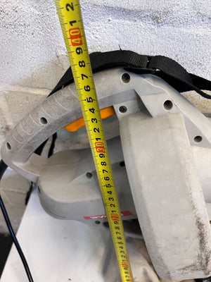 RYOBI Electric Leaf Blower – Grey, Compact Design with Minor Wear - 2ndhandwarehouse.com