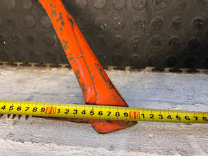 Vintage Orange Hand Saw - Sturdy Metal Frame, Minor Wear - 2ndhandwarehouse.com