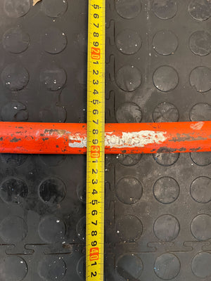 Vintage Orange Hand Saw - Sturdy Metal Frame, Minor Wear - 2ndhandwarehouse.com