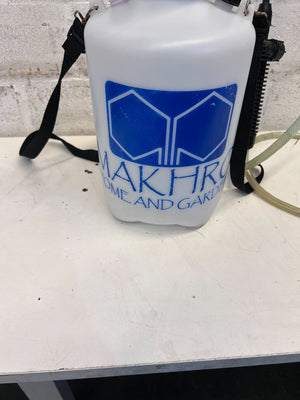 Versatile White Handheld Garden Sprayer with Blue Handle