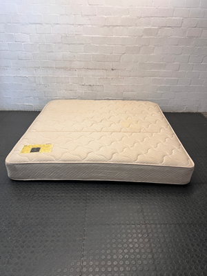 King Size Quilted White Mattress — Good Condition Used Mattress