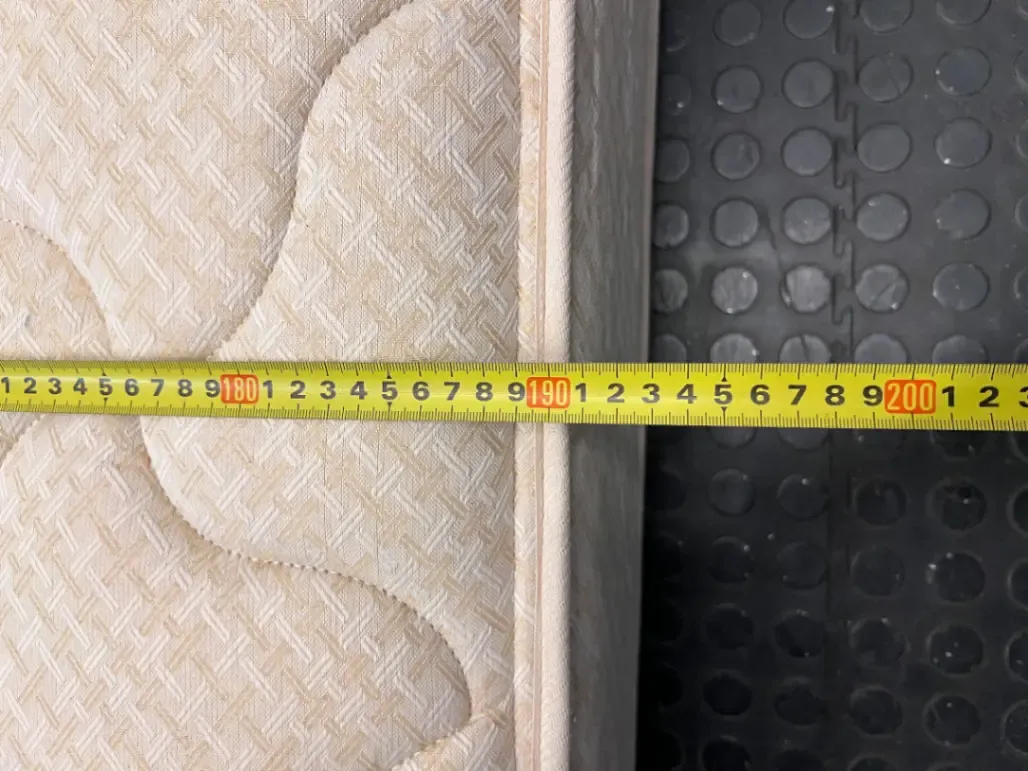 King Size Quilted White Mattress — Good Condition Used Mattress