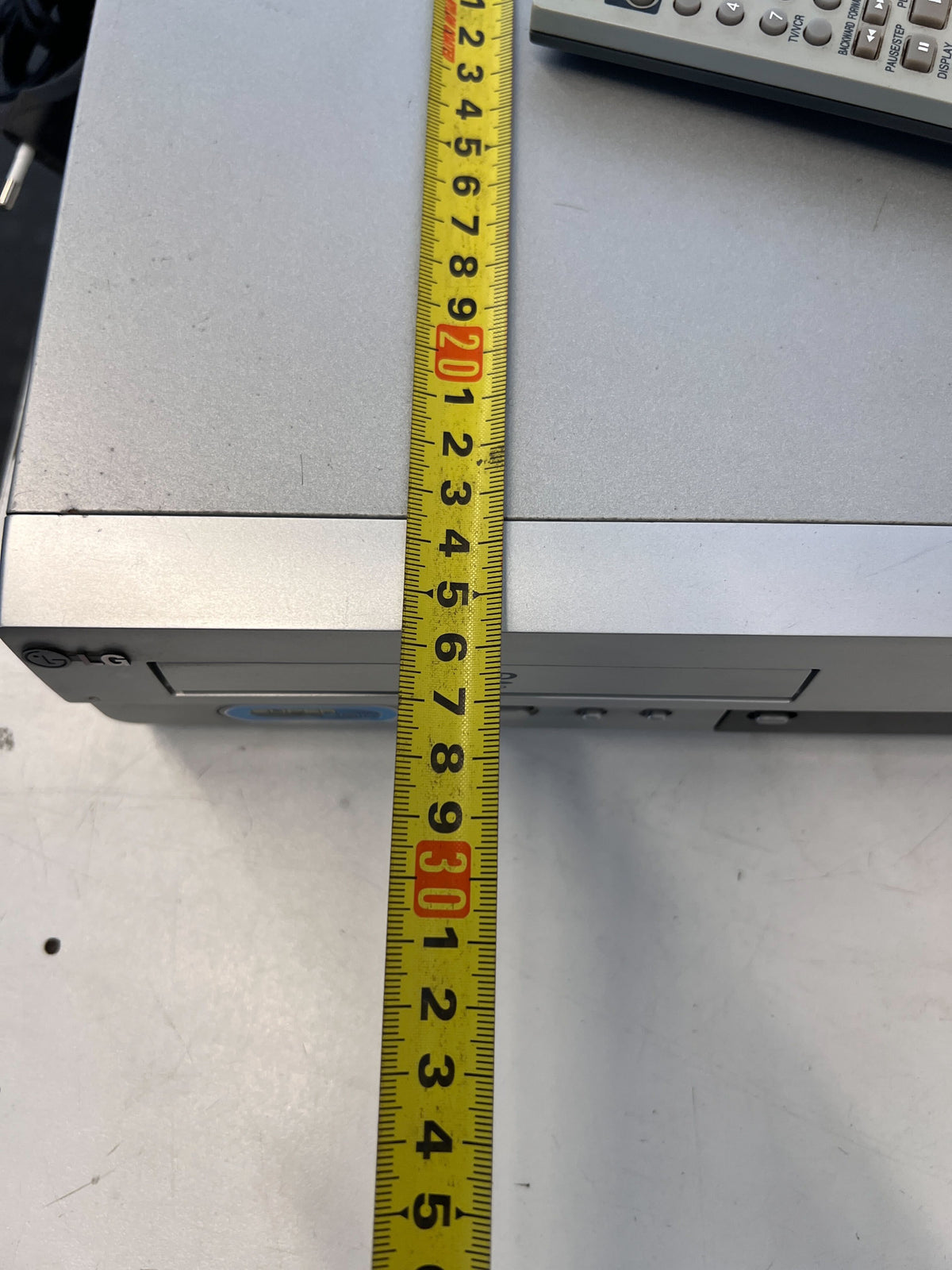 LG Silver DVD Player with Remote, Minor Scratches