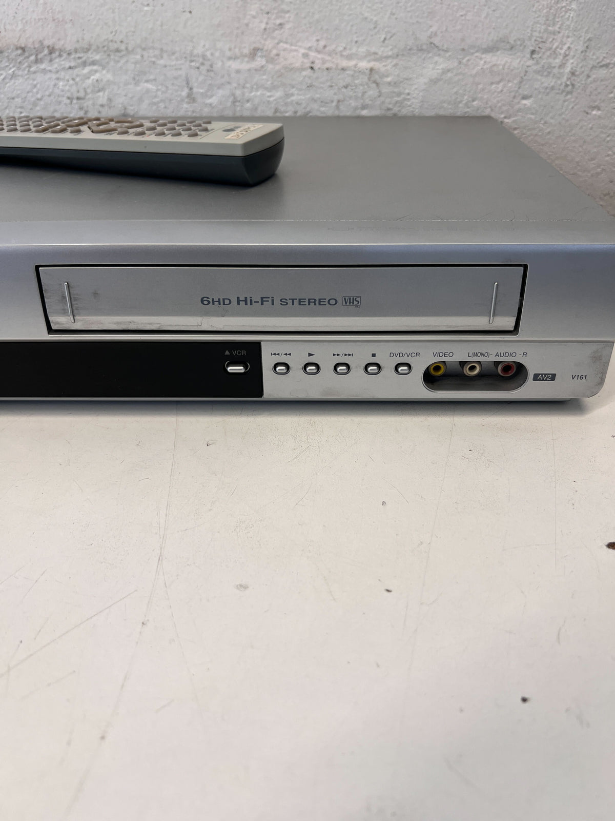 LG Silver DVD Player with Remote, Minor Scratches