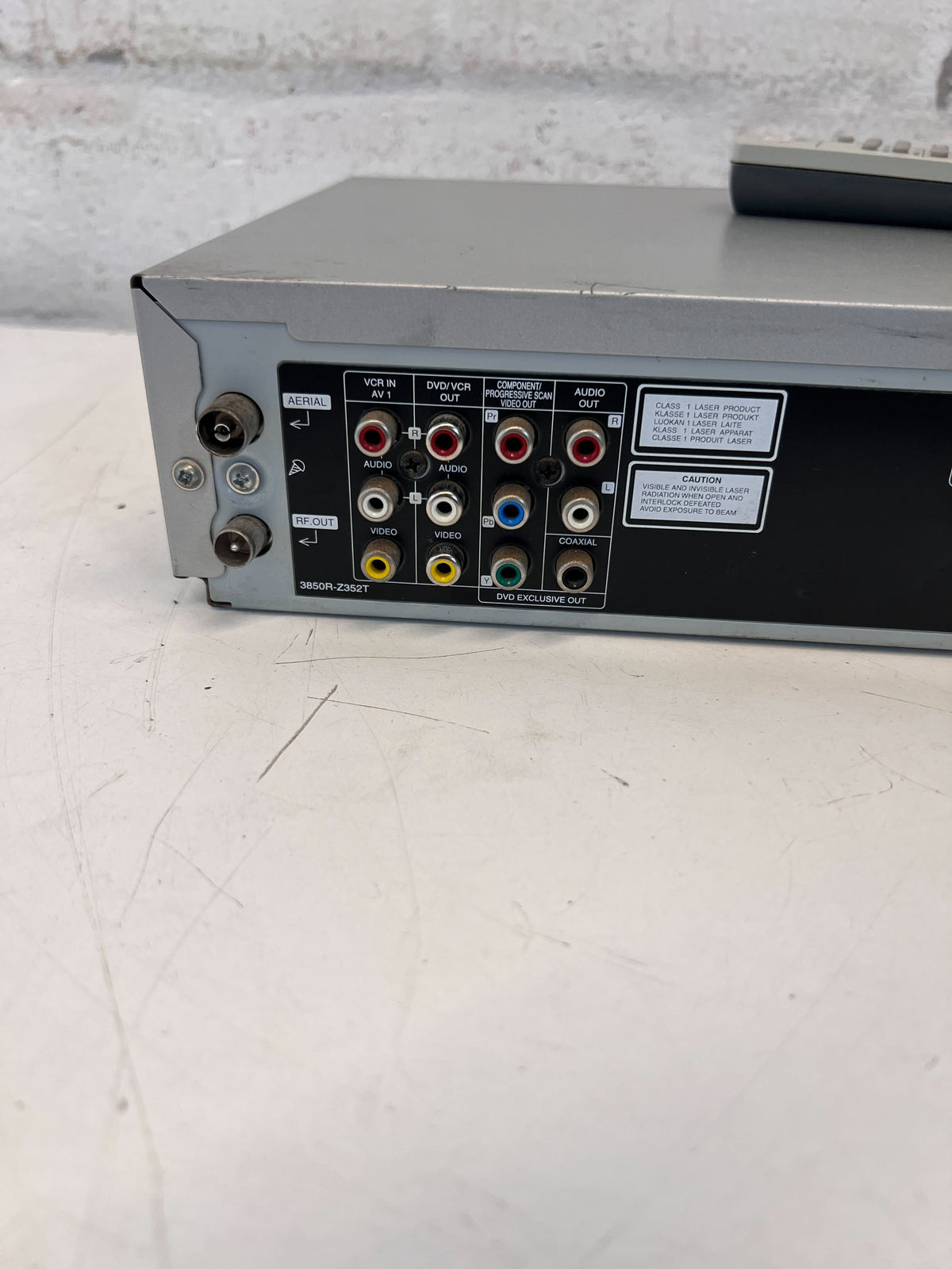 LG Silver DVD Player with Remote, Minor Scratches