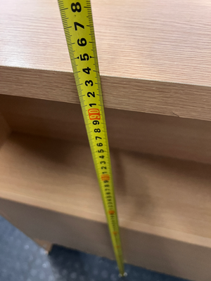 Light Oak Finish Low Bookshelf — Good Condition with Minor Bottom Edge Wear - 2ndhandwarehouse.com