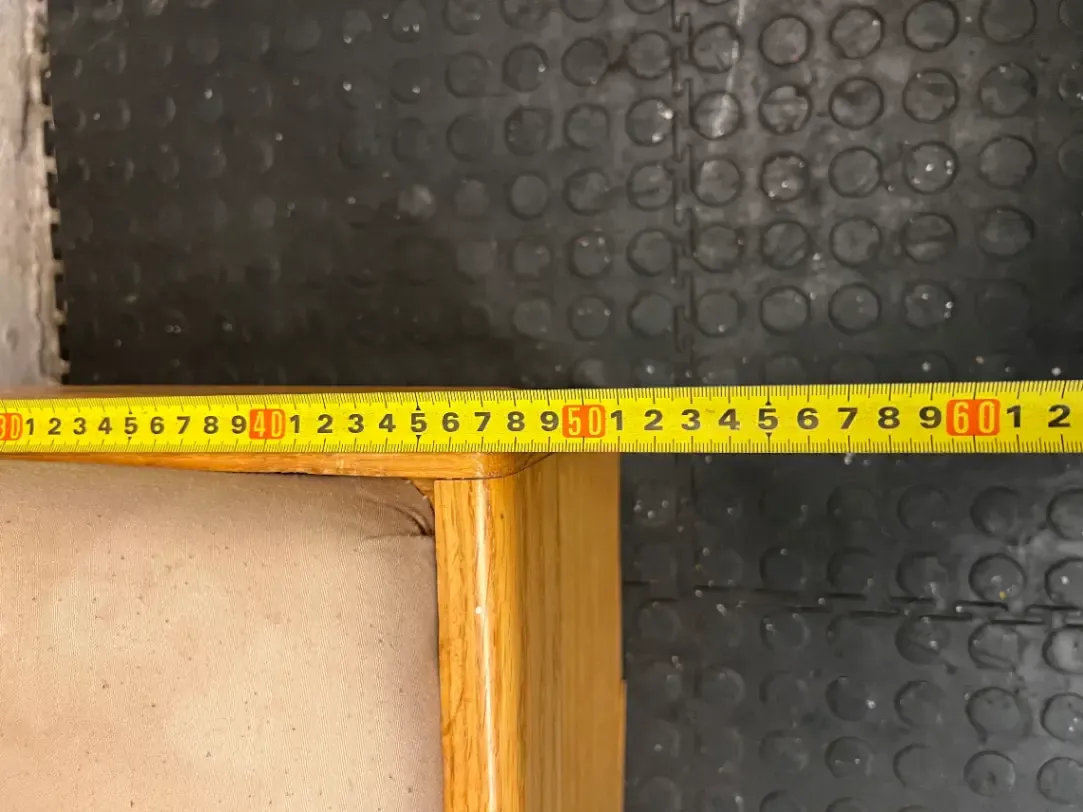 Light Wood Box-Style Dressing Stool with Padded Seat — Good Working Order - 2ndhandwarehouse.com