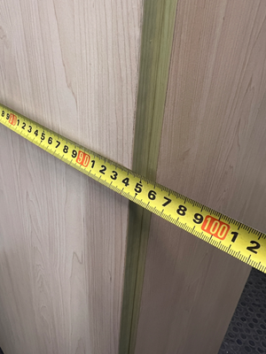 Light Wood Grain Two-Door Tall Wardrobe — Good Working Order