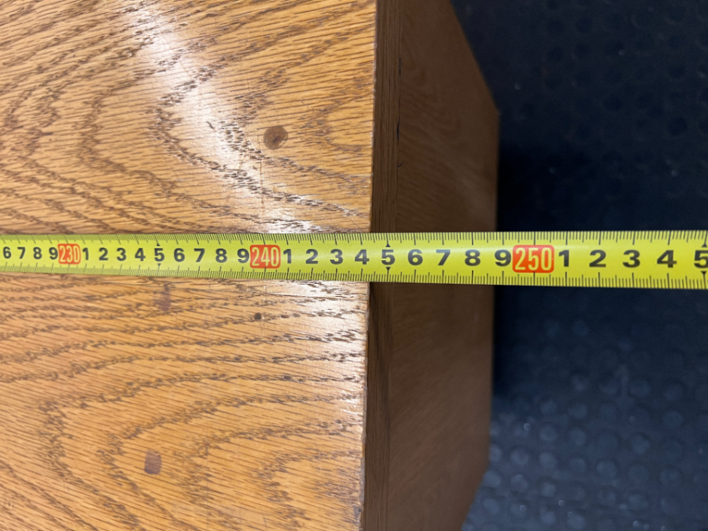 Light Wood Veneer Sideboard with 3 Joined Cabinets - 2ndhandwarehouse.com