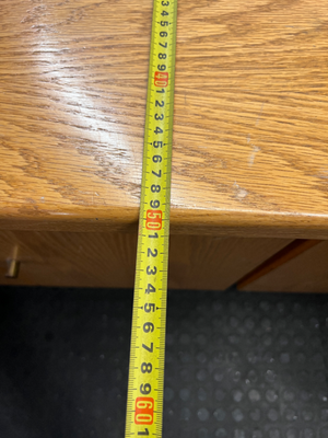 Light Wood Veneer Sideboard with 3 Joined Cabinets - 2ndhandwarehouse.com