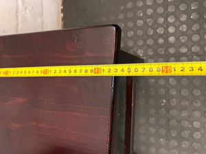 Mahogany-Toned Ladder Back Dining Chair - Minor Scuffing - 2ndhandwarehouse.com