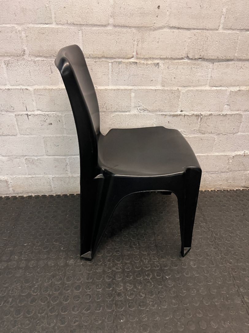 Makro Black Plastic Event Chair — Good Working Order