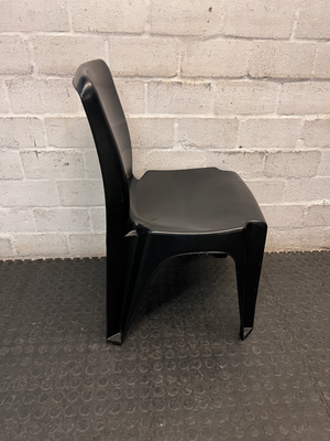 Makro Black Plastic Event Chair — Good Working Order