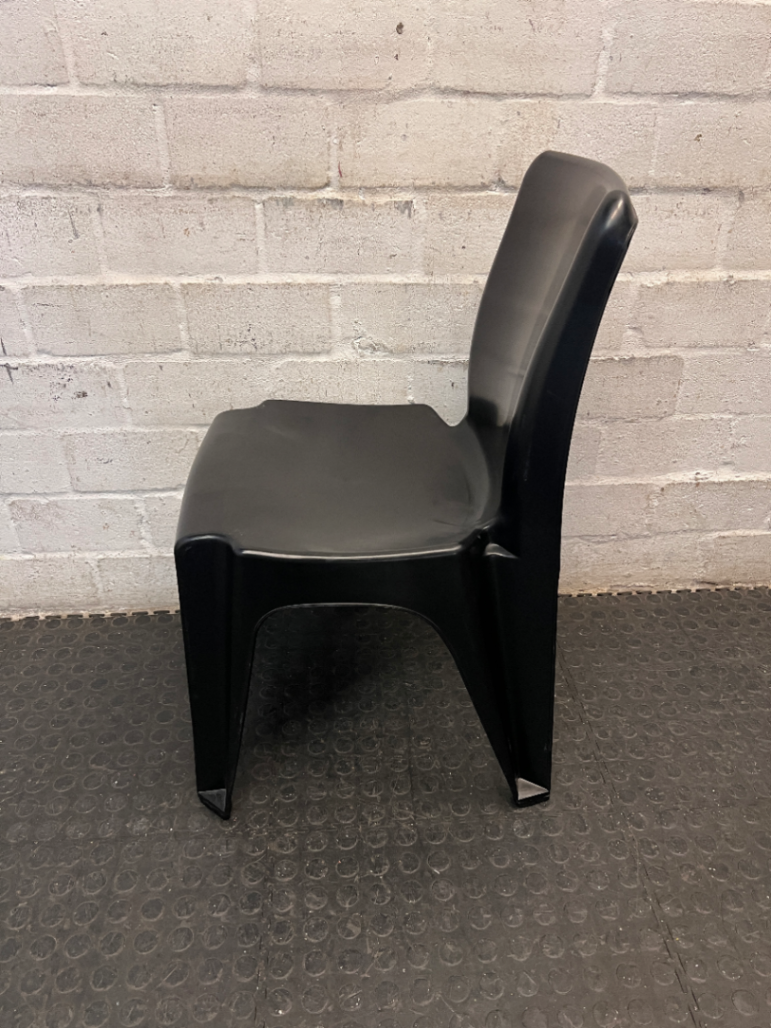 Makro Black Plastic Event Chair — Good Working Order