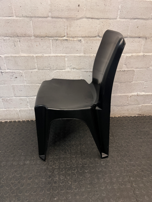 Makro Black Plastic Event Chair — Good Working Order