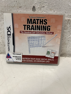 Maths Training Nintendo DS (Case & Manual) - Includes Brain Training Cartridge - 2ndhandwarehouse.com