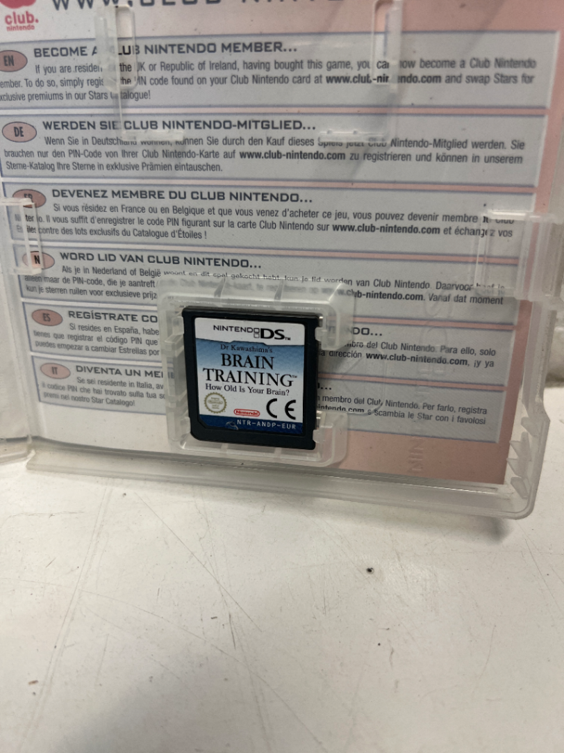 Maths Training Nintendo DS (Case & Manual) - Includes Brain Training Cartridge - 2ndhandwarehouse.com