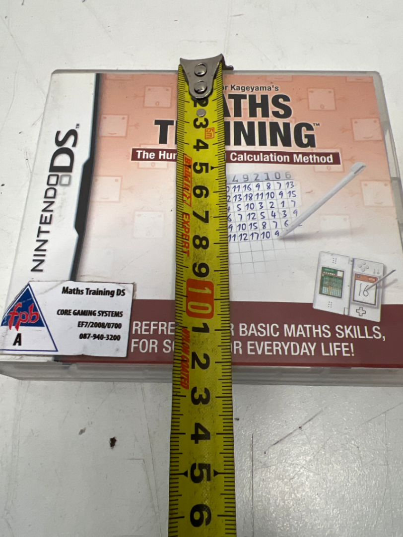 Maths Training Nintendo DS (Case & Manual) - Includes Brain Training Cartridge - 2ndhandwarehouse.com