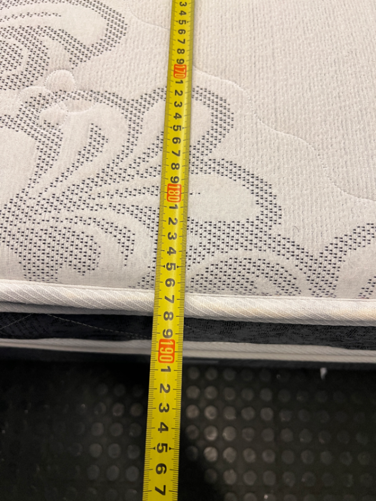Medi-Spine Double Base Set with Patterned Mattress - 2ndhandwarehouse.com