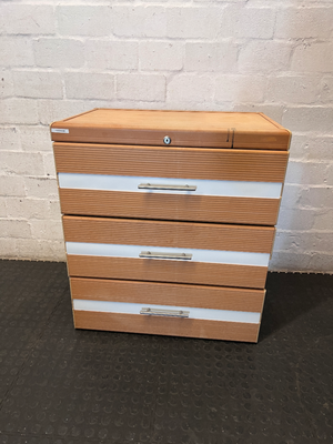 Medium 3-Drawer Organiser with Textured Finish - 2ndhandwarehouse.com