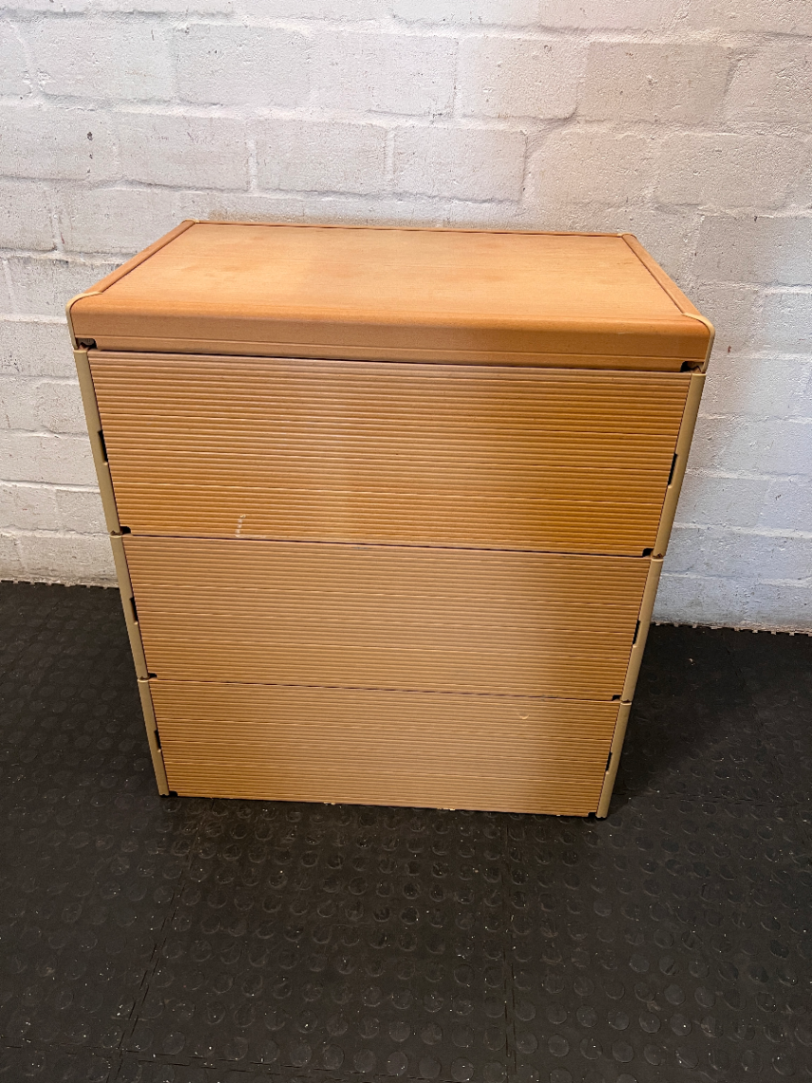 Medium 3-Drawer Organiser with Textured Finish - 2ndhandwarehouse.com