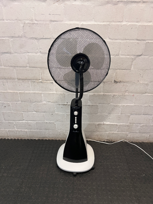 Mellerware Aquilo Black and White Misting Standing Fan — Working Well but Dirty