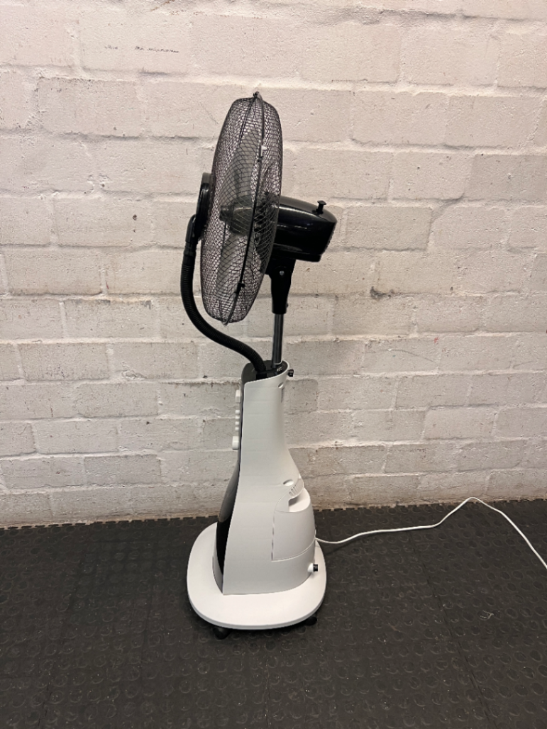 Mellerware Aquilo Black and White Misting Standing Fan — Working Well but Dirty