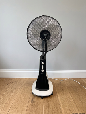 Mellerware Aquilo Black and White Misting Standing Fan — Working Well but Dirty