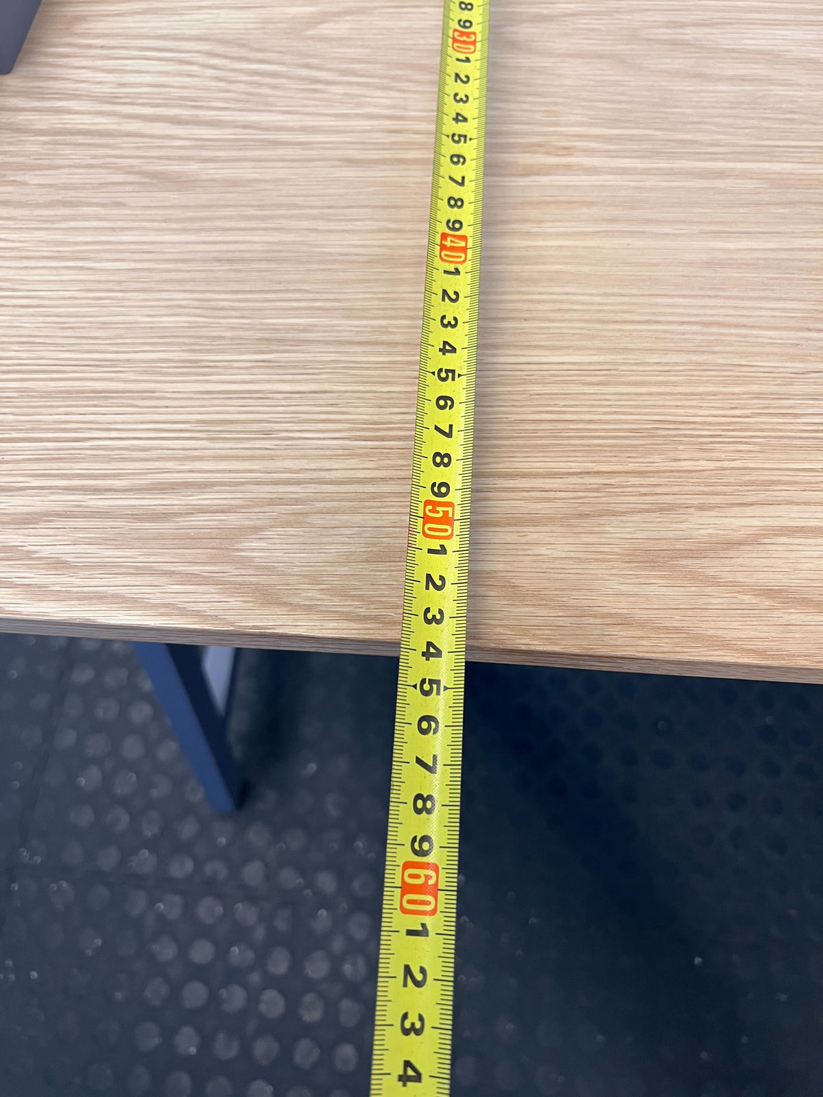 Minimalist Grey & Wood Desk – Sleek Design, Great Condition