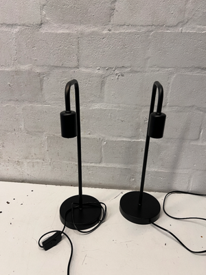 Minimalist Industrial Black Table Lamp — New Condition