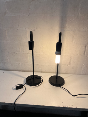 Minimalist Industrial Black Table Lamp — New Condition