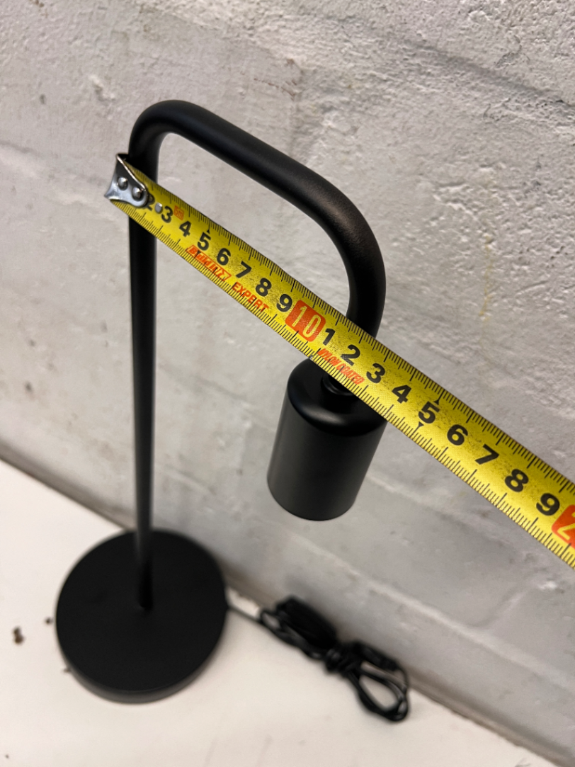 Minimalist Industrial Black Table Lamp — New Condition