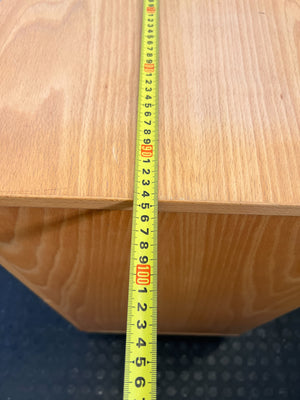 Mobile Wood Storage Cabinet on Wheels