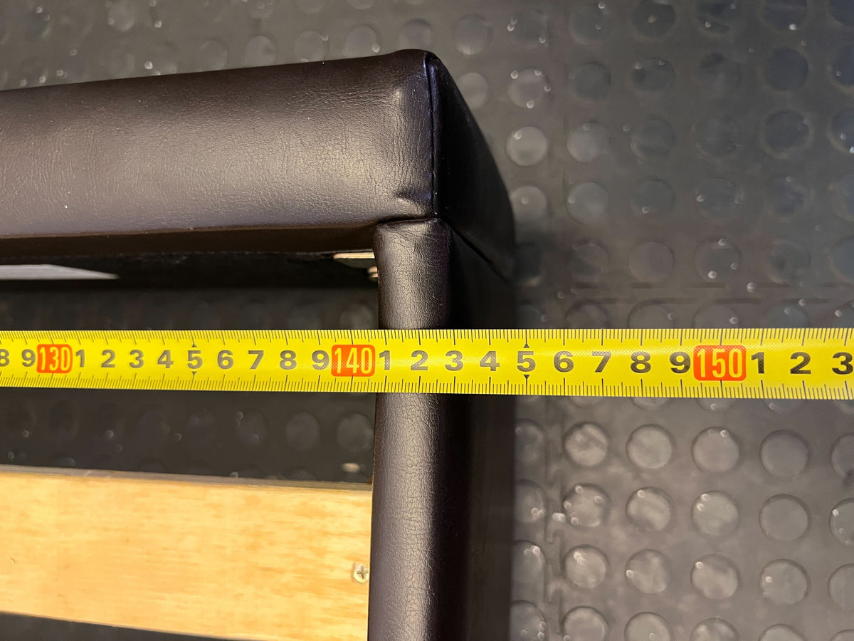 👩‍❤️‍👨 Modern Black Faux Leather Bed Frame with Minor Wear - REDUCED