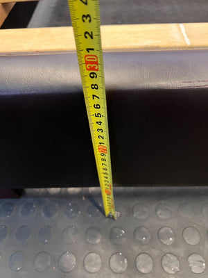 👩‍❤️‍👨 Modern Black Faux Leather Bed Frame with Minor Wear - REDUCED