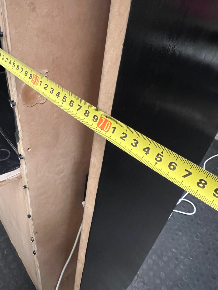 Modern Black Glass Display Cabinet with Bottom Drawer - 2ndhandwarehouse.com