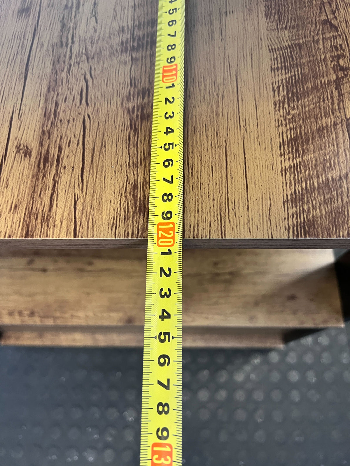 Modern Black and Wood Desk with Shelves – Minimalist Style