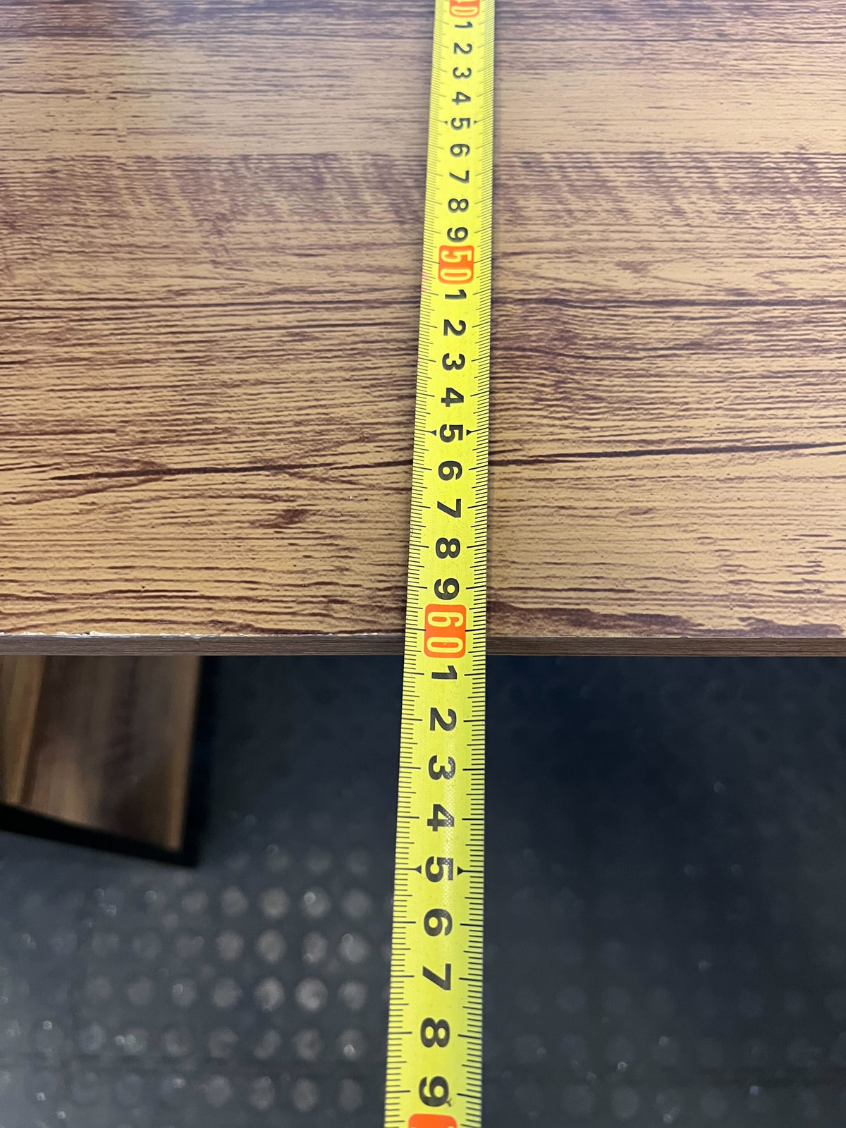 Modern Black and Wood Desk with Shelves – Minimalist Style