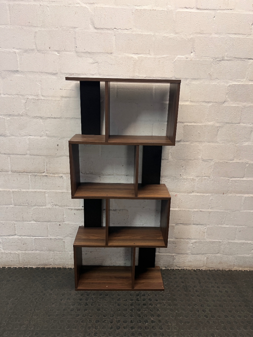 Modern Geometric Staggered Display Shelf — Good Used Condition