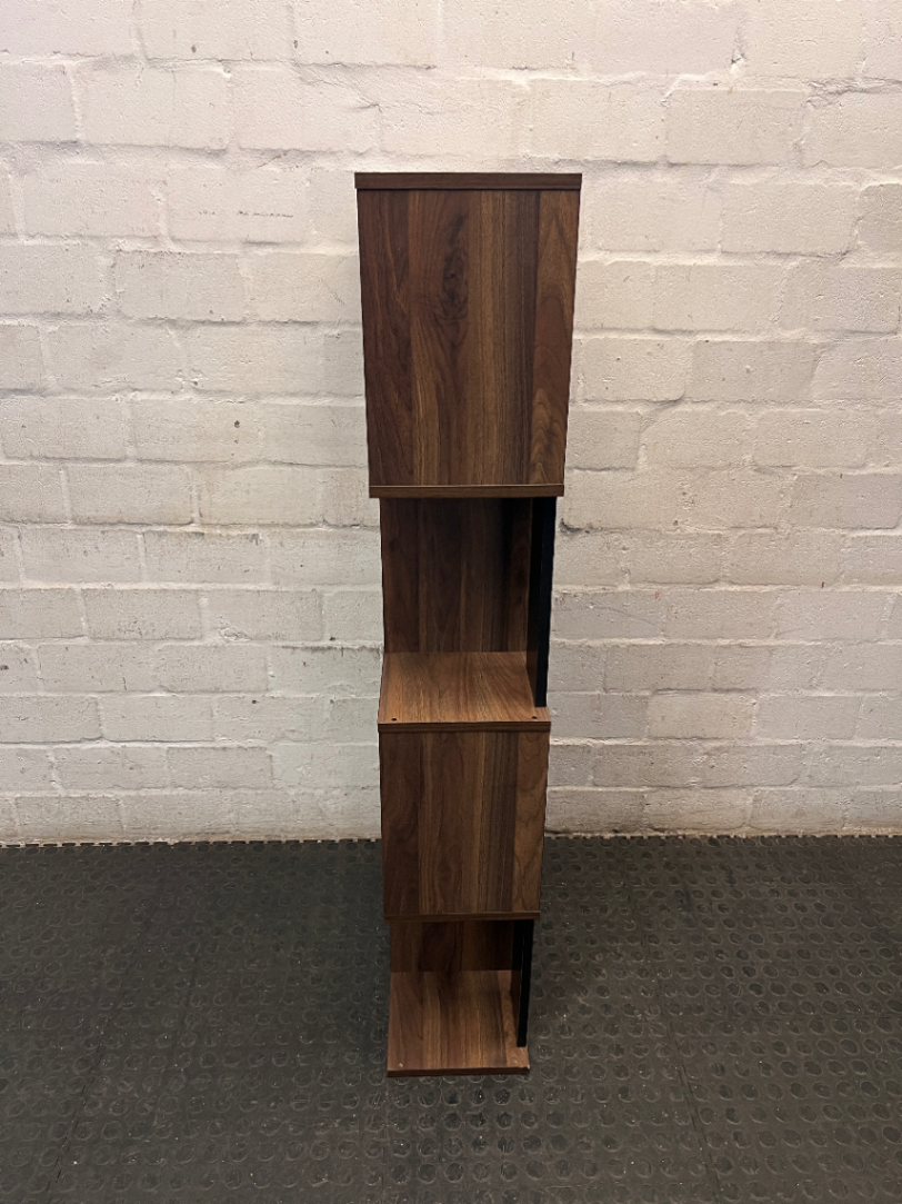 Modern Geometric Staggered Display Shelf — Good Used Condition