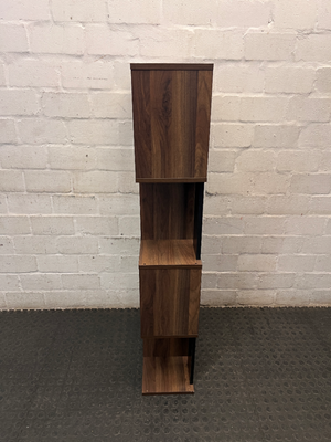 Modern Geometric Staggered Display Shelf — Good Used Condition