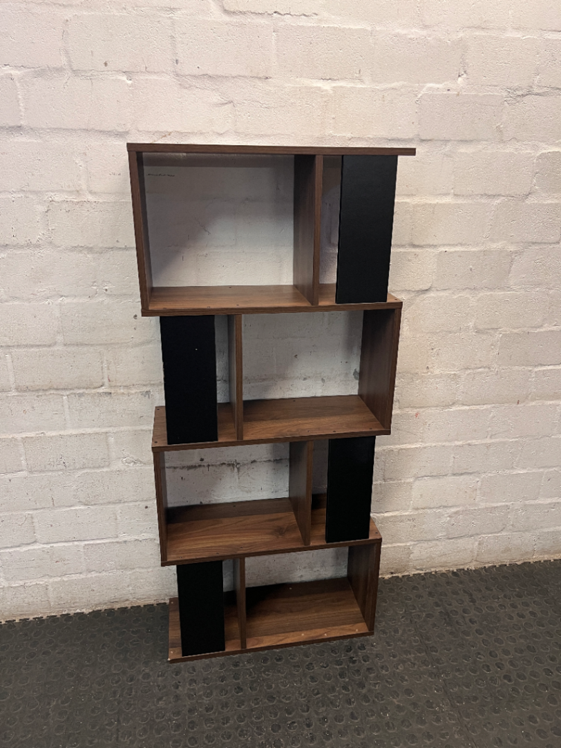 Modern Geometric Staggered Display Shelf — Good Used Condition