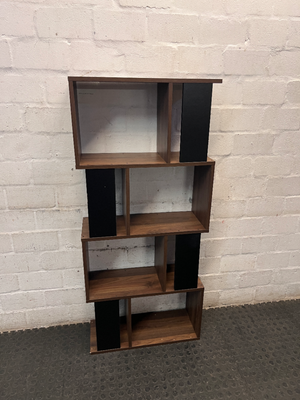 Modern Geometric Staggered Display Shelf — Good Used Condition