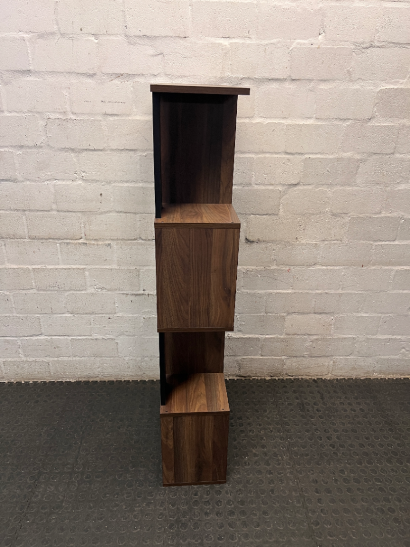 Modern Geometric Staggered Display Shelf — Good Used Condition