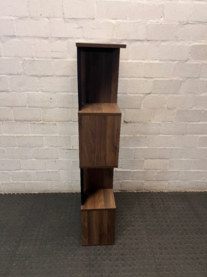 Modern Geometric Staggered Display Shelf — Good Used Condition