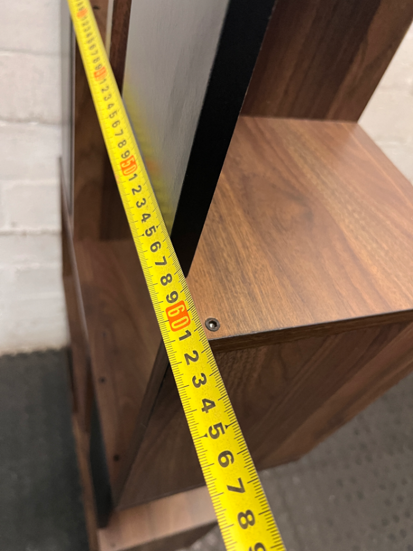 Modern Geometric Staggered Display Shelf — Good Used Condition