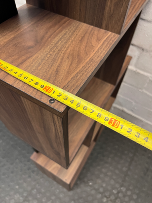 Modern Geometric Staggered Display Shelf — Good Used Condition